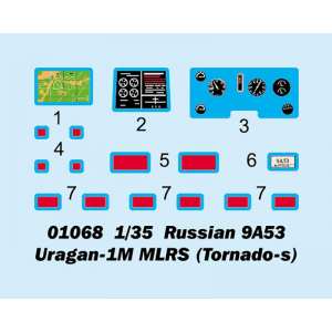 1/35 Russian 9A53 Uragan-1M MLRS (Tornado-s) ракетный комплекс
