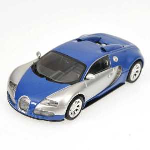 1/43 Bugatti VEYRON EDITION CENTENAIRE - 2009 - CHROME/BLUE