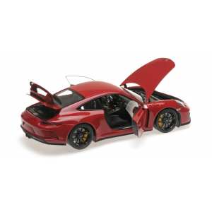 1/18 Porsche 911 GT3 - 2017 - красный с черными дисками
