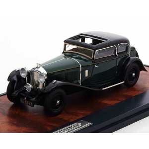 1/43 Bentley 8 Litre Mayfair Close Coupe Saloon YX5124 1932 зеленый с черным