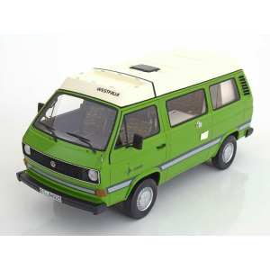 1/18 Volkswagen T3a Westfalia Joker 1984 светло-зеленый/белый матовый