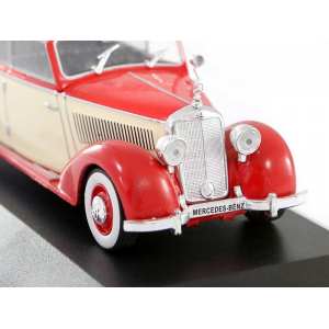 1/43 Mercedes-Benz 230 Cabriolet (W153) 1939 красный с бежевым
