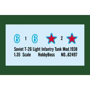 1/35 Танк Soviet T-26 Light Infantry Tank Mod. 1938