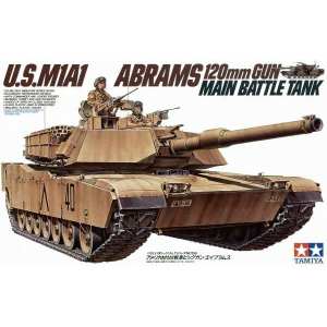 1/35 Американский современный танк M1A1 Abrams с 120-мм пушкой и 2 фигурами танкистов