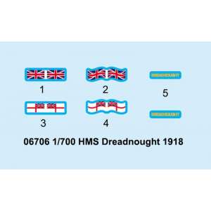1/700 HMS Dreadnought 1918