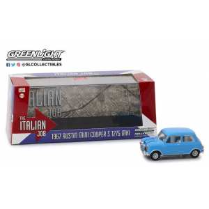 1/43 Austin Mini Cooper S 1275 MK I 1967 синий из фильма Ограбление По-Итальянски