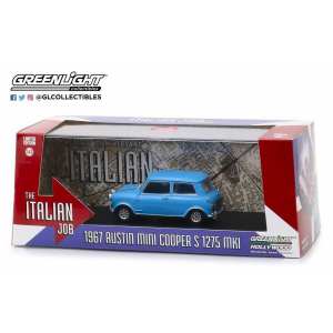 1/43 Austin Mini Cooper S 1275 MK I 1967 синий из фильма Ограбление По-Итальянски