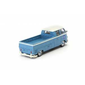 1/43 Volkswagen T1 double cabin - pick up truck Germany 1963 синий с белым