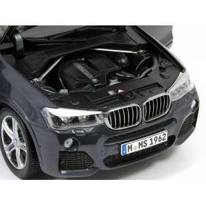 1/18 BMW X4 F26 2014 темно-серый мет