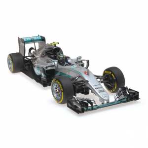 1/18 Mercedes AMG Petronas Formula One Team F1 W07 Hybrid - Rosberg - чемпион мира Abu Dhabi GP 2016