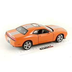 1/24 Dodge Challenger SRT оранжевый с серебристыми полосками