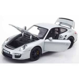 1/18 Porsche 911 GT2 (997) 2007 серебристый