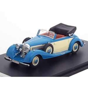 1/43 Mercedes-Benz 540K Typ A Cabriolet 1936 голубой с бежевым