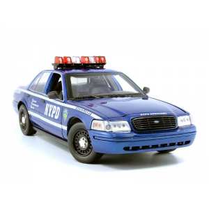 1/18 FORD Crown Victoria Police Interceptor NYPD Auxiliary Interceptor (Lights and Sound)