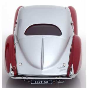 1/18 Talbot Lago Coupé T150 C-SS Figoni & Falaschi Teardrop, 1937-39 серебристый с красным