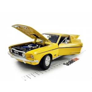1/18 Ford Mustang GT Cobra Jet 1968 желтый