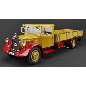 1/18 Mercedes-Benz LO 2750 1934-1938 бортовой желтый с красным