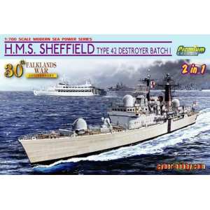 1/700 Корабль H.M.S. SHEFFIELD TYPE 42 DESTROYER BATCH 1 (FALKLANDS WAR) Premium Edition