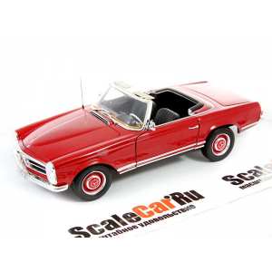 1/18 Mercedes-Benz 280SL Cabriolet (W113) 1969 Red красный