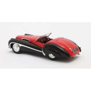 1/43 Jaguar SS100 2,5-Litre Roadster Vanden Plas 1939 черный с красным