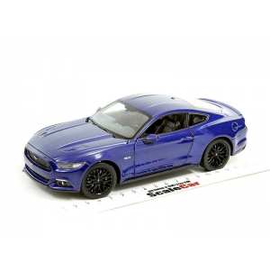 1/24 Ford Mustang GT 2015 синий металлик