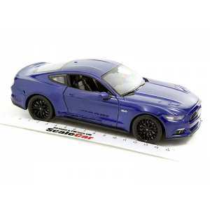 1/24 Ford Mustang GT 2015 синий металлик