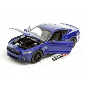 1/24 Ford Mustang GT 2015 синий металлик