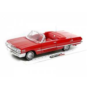 1/24 Chevrolet Impala Convertible 1963 красный
