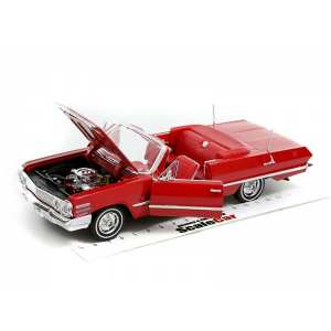 1/24 Chevrolet Impala Convertible 1963 красный