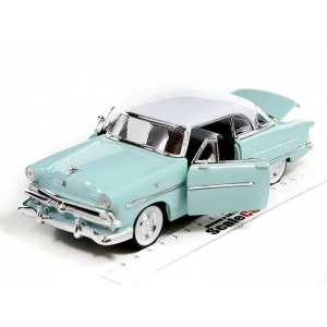 1/24 Ford Crestine Victoria Coupe 1953 бирюзовый с белым