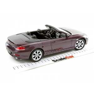 1/18 BMW 645i 6-series Convertible E63 фиолетовый металлик