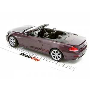 1/18 BMW 645i 6-series Convertible E63 фиолетовый металлик