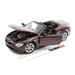 1/18 BMW 645i 6-series Convertible E63 фиолетовый металлик