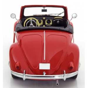 1/18 Volkswagen Hebmueller Cabrio 1949 красный с бежевым