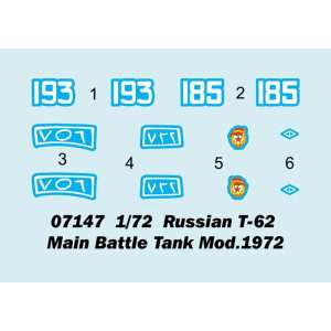 1/72 Russian T-62 Main Battle Tank Mod.1972