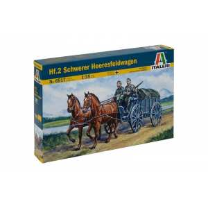 1/35 Конная повозка с 2-мя лошадьми Hf.2 Schwerer Heeresfeldwagen