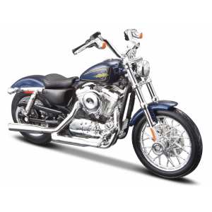 1/18 Мотоцикл Harley-Davidson XL1200V Seventy-Two 2012 синий металлик