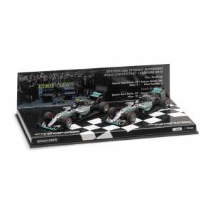 1/43 Набор из 2х Mercedes Amg Petronas F1 Team W07 Hybrid - Constructor World Champion - 2016