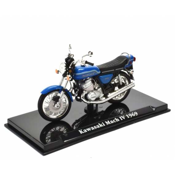 1/24 мотоцикл Kawasaki Mach IV 1969 синий