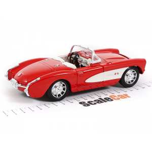 1/24 Chevrolet Corvette 1957 красный