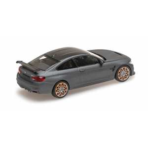 1/43 BMW M4 GTS - 2016 - матовый серый с оранжевыми колесами