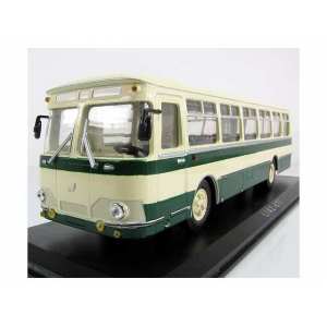 1/43 ЛиАЗ 677 1967 бежевый с зеленым