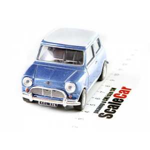 1/43 Mini Cooper голубой с белой крышей