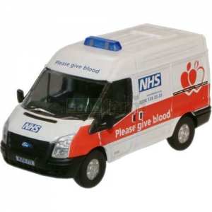 1/76 Ford Transit Van SWB Medium NHS Blood Donor 2010