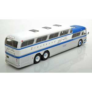 1/43 автобус GM PD-4501 GREYHOUND SCENICRUISER 1956 синий с белым