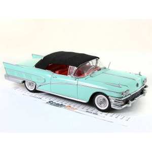 1/18 Buick Limited Convertible 1958 мятно-зеленый с черным тентом