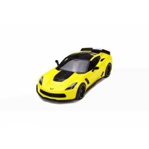 1/18 Chevrolet Corvette Z06-C7.R Edition 2016 желтый с черным