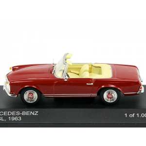 1/43 MERCEDES-BENZ 230 SL Roadster (W113) 1963 Dark Red