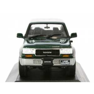 1/43 Toyota Land Cruiser 80 (LC80) 4х4 Japan 1992 темно-зеленый металлик с серебристым
