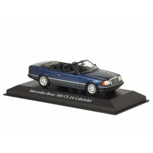 1/43 Mercedes-Benz 300CE-24 Cabrio 1991 A124 (W124) темно-синий металлик